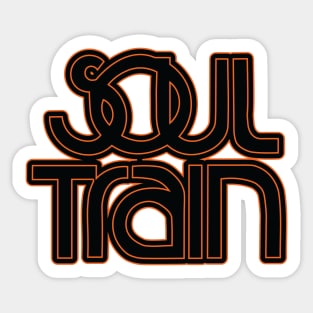 Soul Train Vintage 70s Show Fan Art Sticker